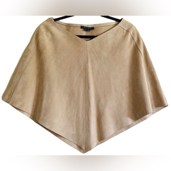 Theory Sweaters - THEORY 100% Genuine Leather Suede Preppy Classic Cowgirl Western Poncho P/S NWT